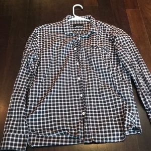 100% cotton button down long sleeved men’s shirt
